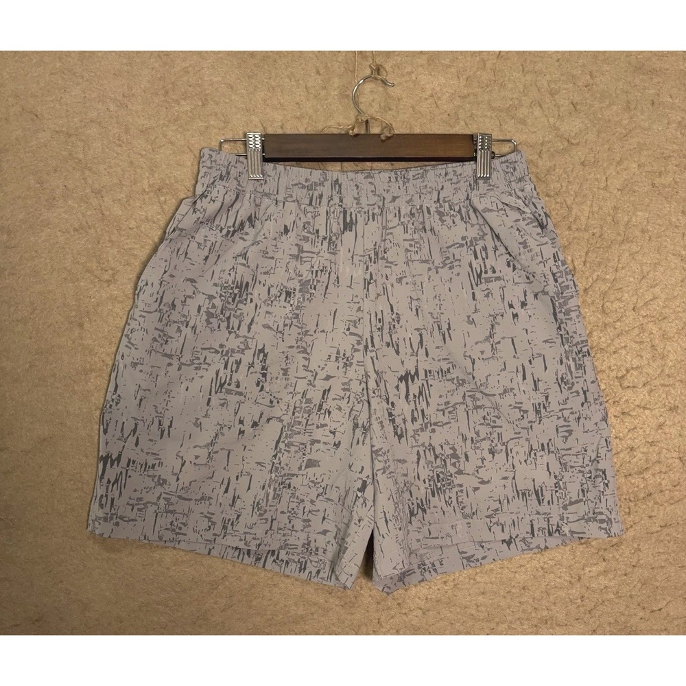 Outdoor Voices Anytime Rec Shorts Mens Sz M‎ Gray Fleck Lined Stretch 7" Inseam